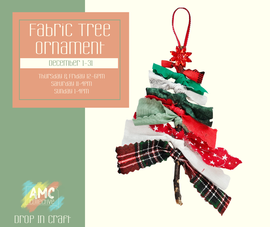Fabric Tree Ornament – Drop-In Craft