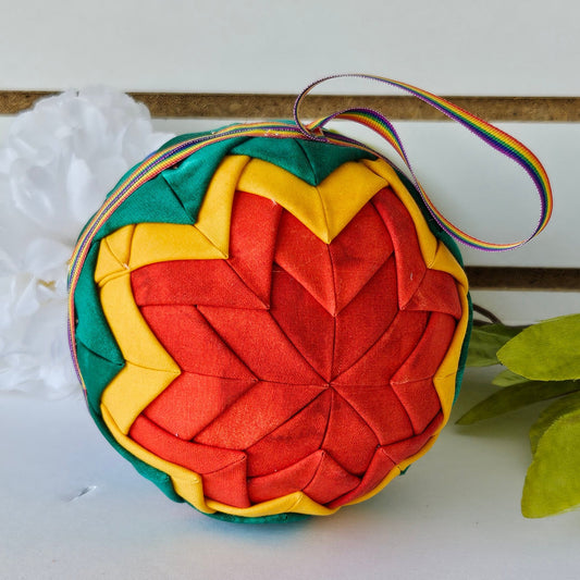 Rainbow Folded Star Decor Ball