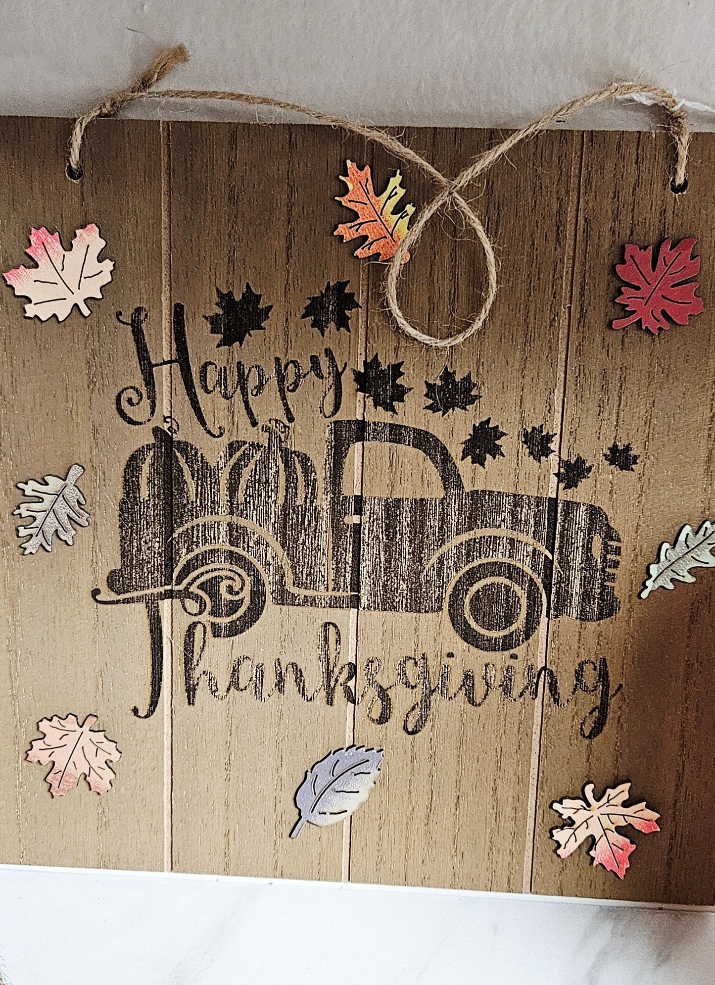 Engraved Happy Thanksgiving Sign