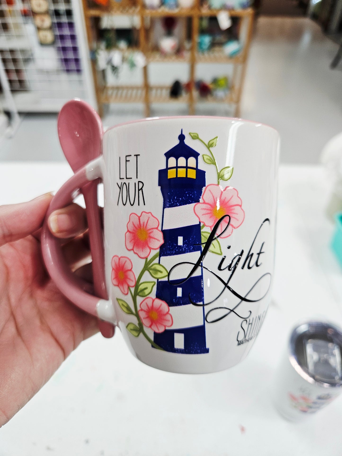 Let Your Light Shine Cocoa Mug with Spoon