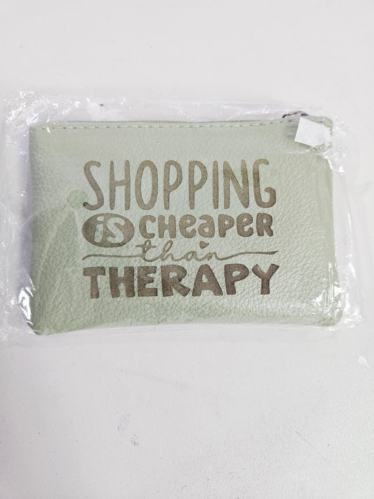 Green Coin Purse Shopping Therapy