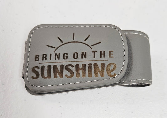 Bring on the sunshine visor sunglass clip