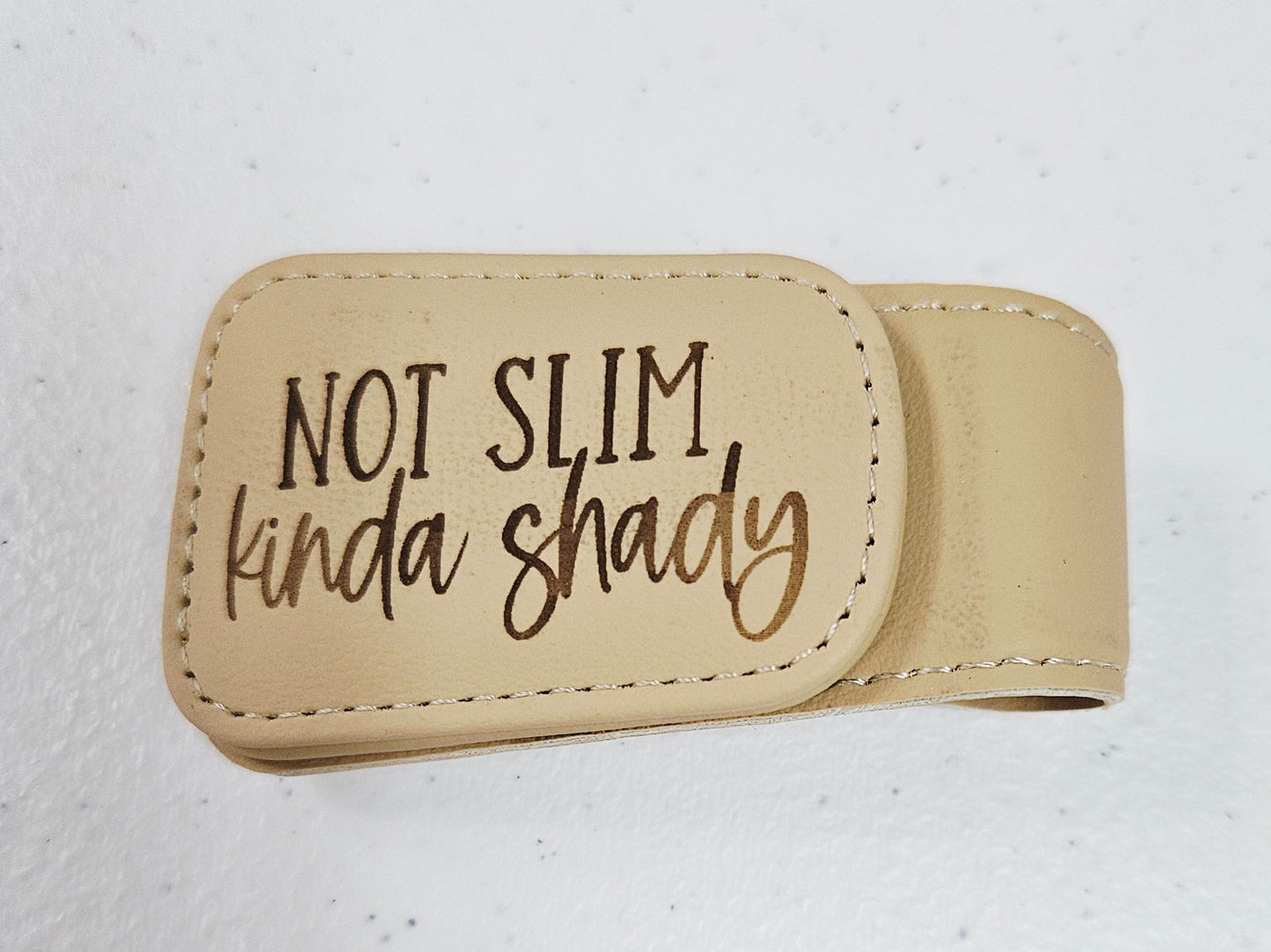 Not Slim Kinda Shady Visor Sunglass Holder