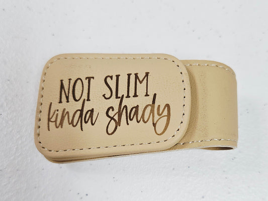 Not Slim Kinda Shady Visor Sunglass Holder