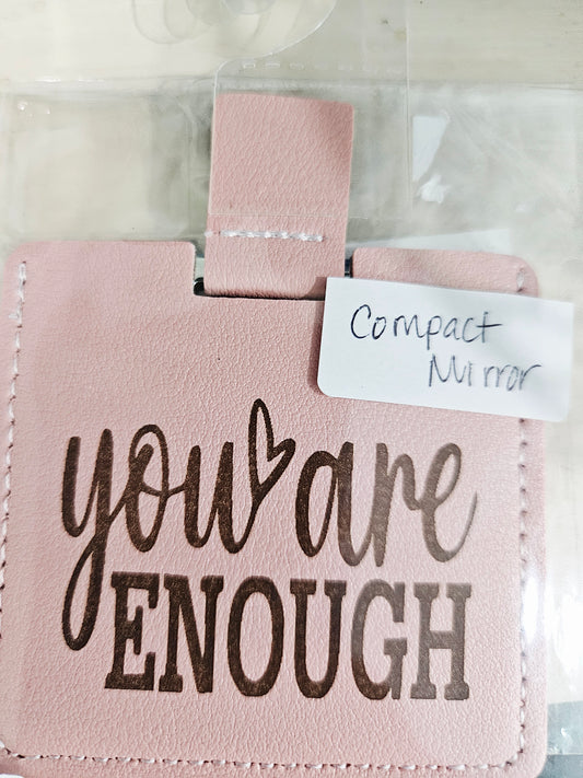 Compact Mirror Pink You Are Enough