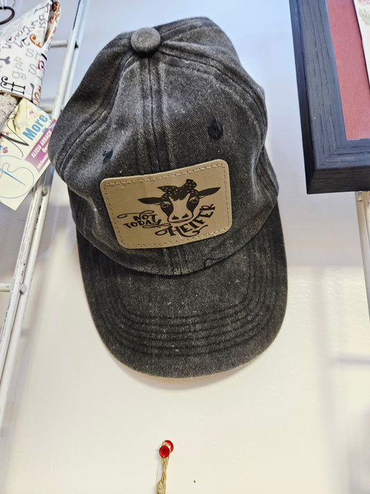 Baseball Cap Black Not Today Heifer