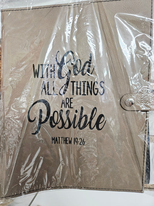 All Things Possible Brown Bible Cover