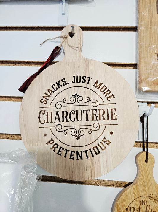 Round Charcuterie Cutting Board
