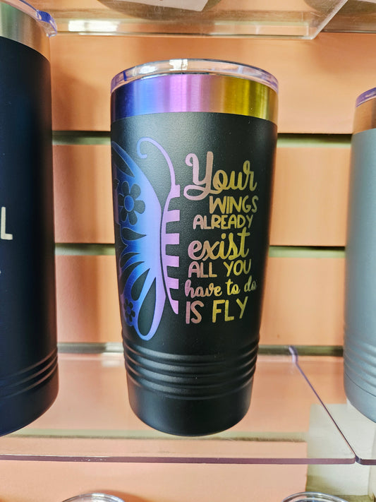 Prism Butterfly Tumbler