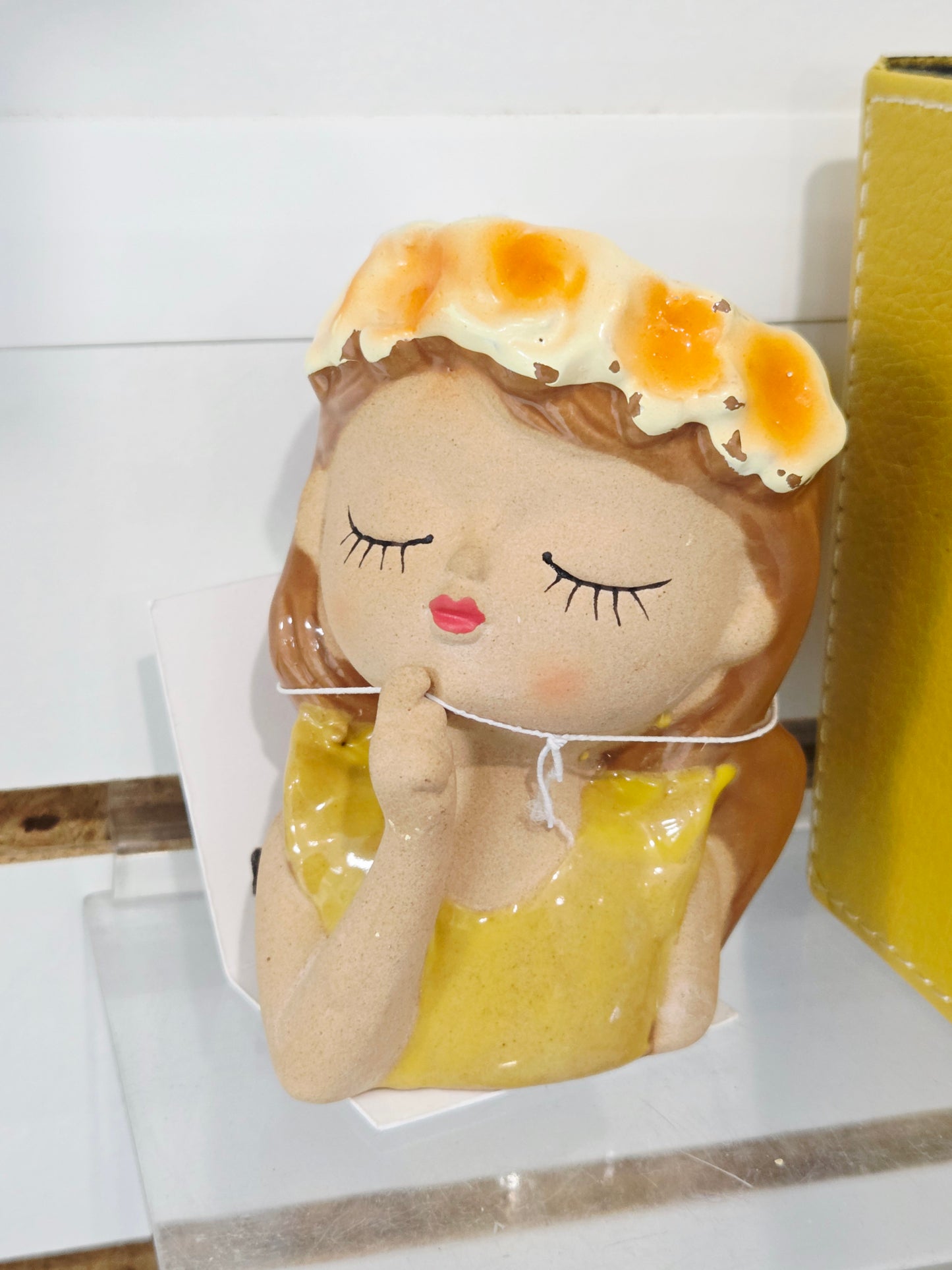 Girl w/Flower Headband Candle