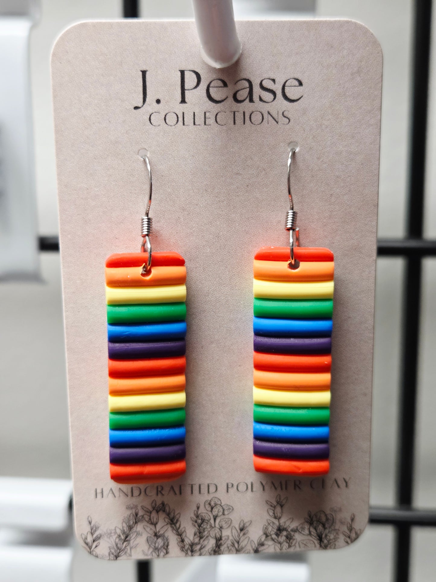 Long Wavy Multicolor Earrings