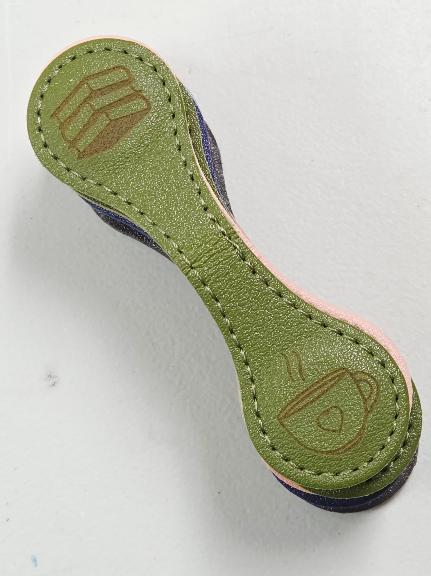 Magnetic Bookmark - Green Coffee/Books