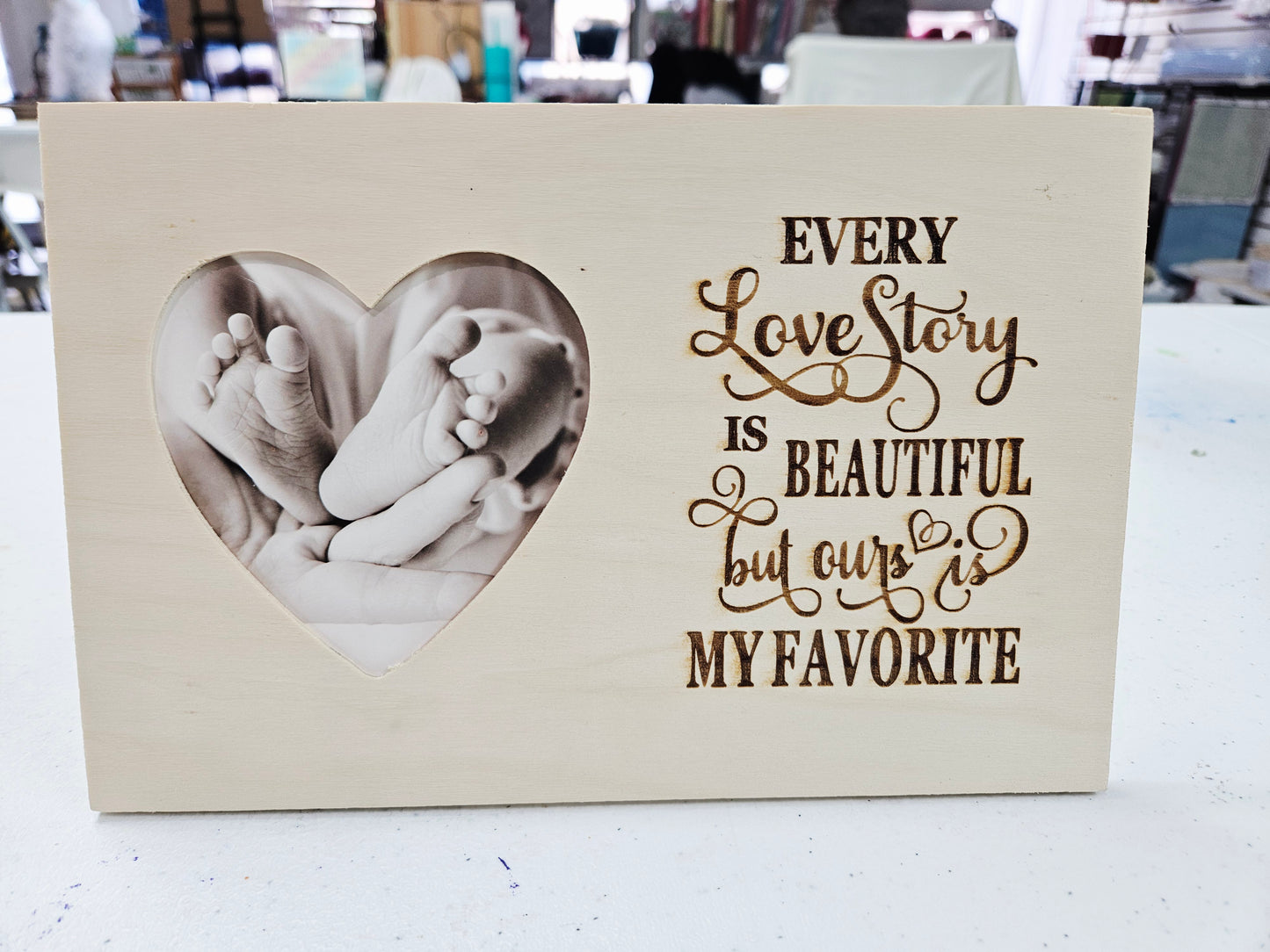 Engraved Photo Holder Every Love Story