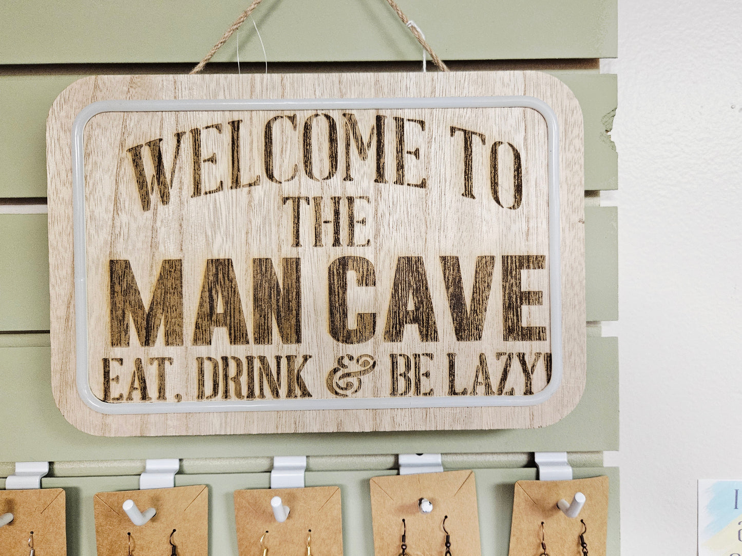 Engraved Man Cave Light Up Sign