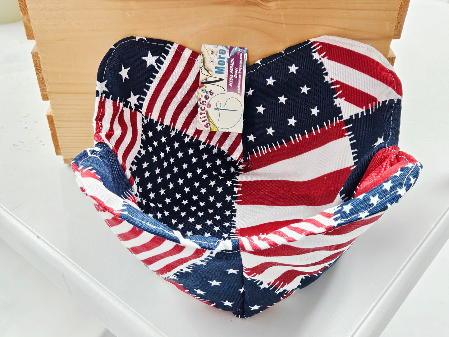 Patriotic Bowl 10" Flag Canvas