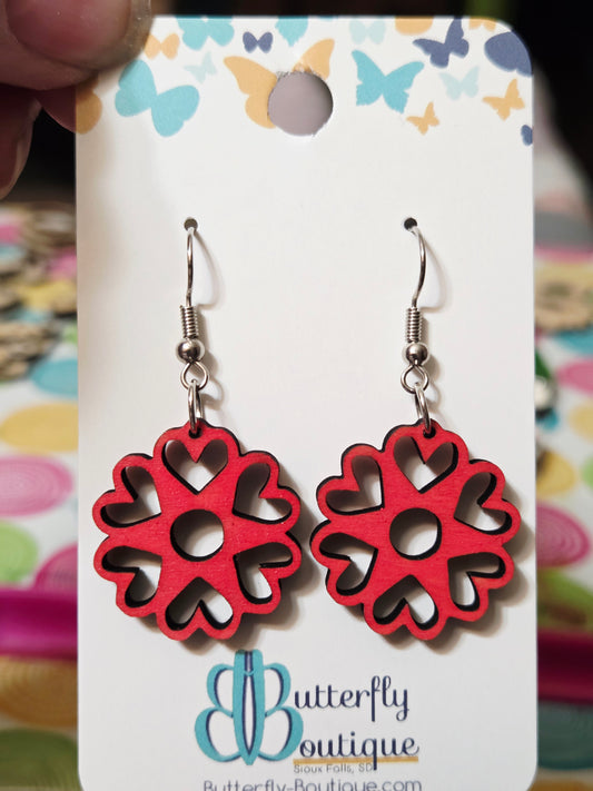 Heart Pinwheel Earrings
