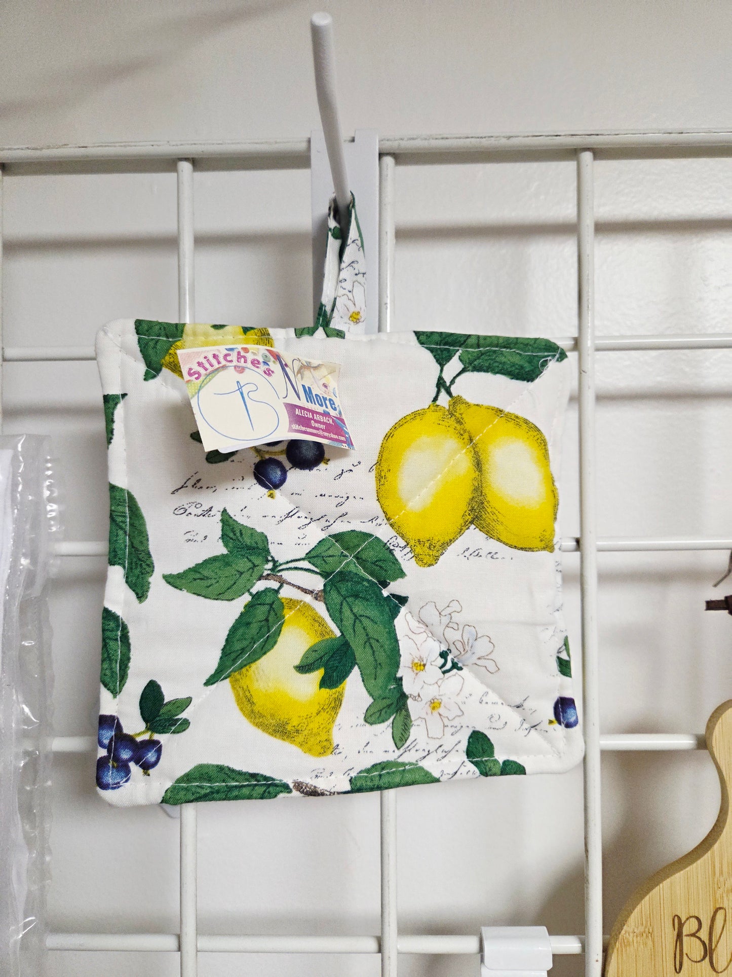 Hot Pad Lemon & Blueberries