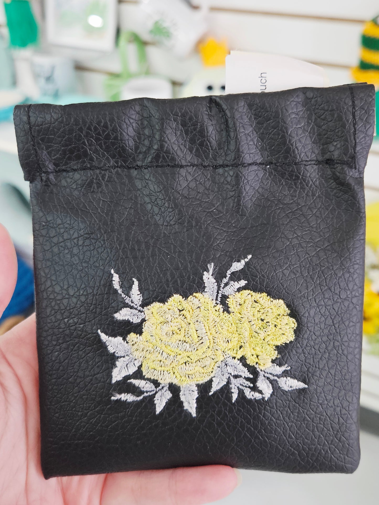 Yellow Rose Snap Pouch