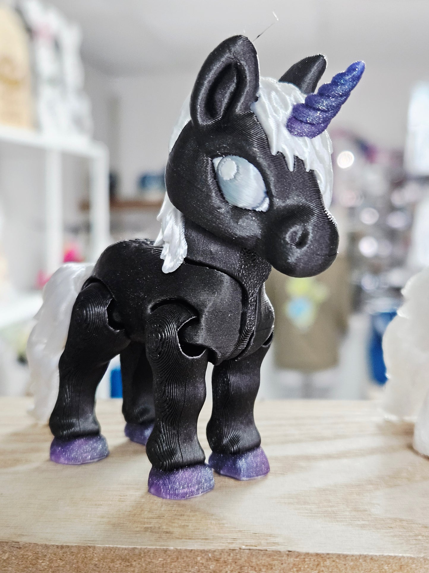 Black/Purple 3D Unicorn
