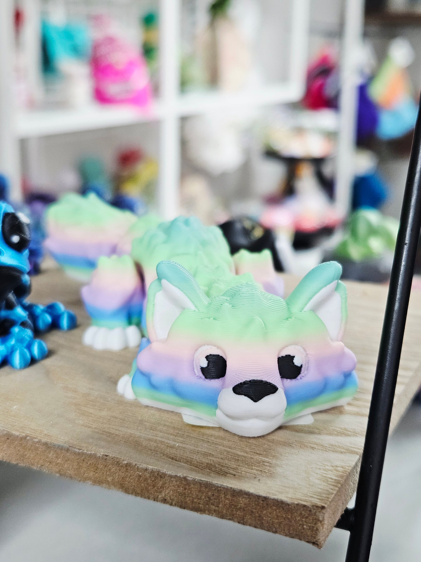 Rainbow 3D Fox - Matte