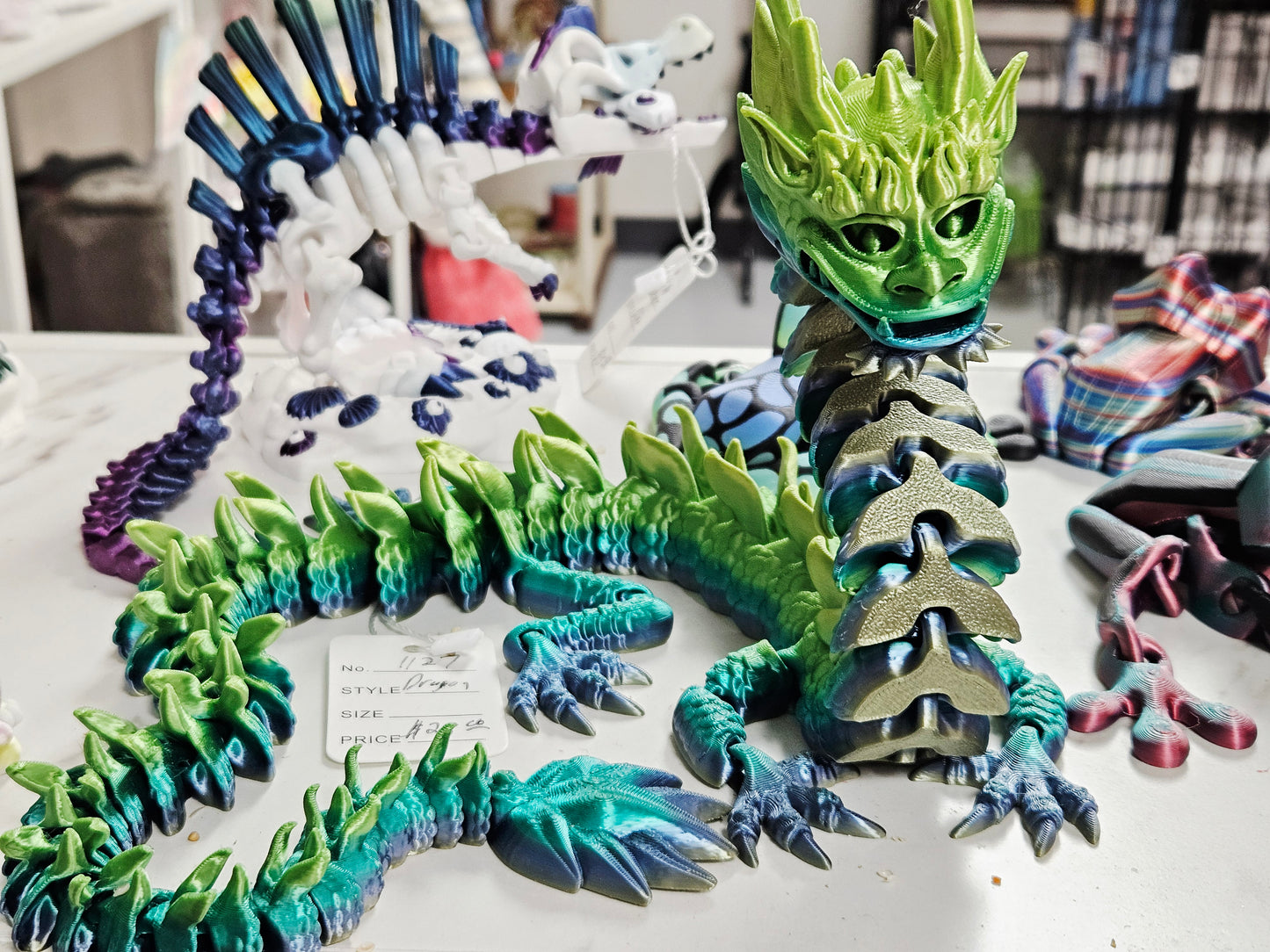 Stand Up Chinese Dragon - Green