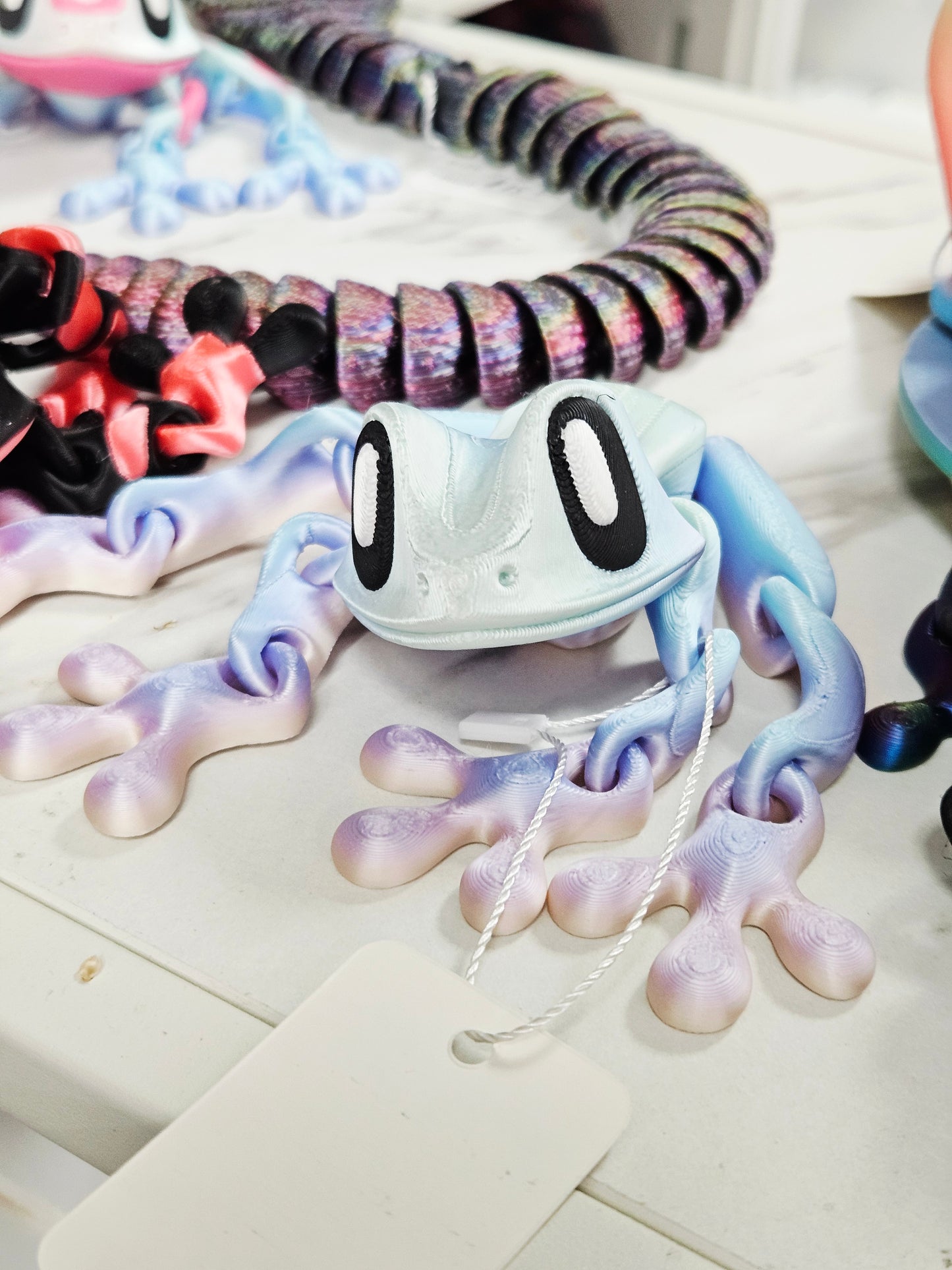 Light Rainbow 3D Frog - Large