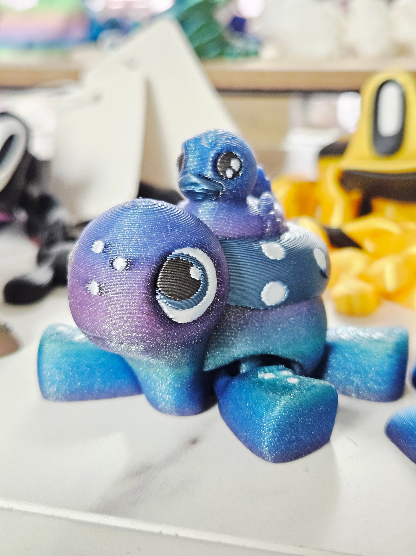 Blue/Purple Turtle with Duck