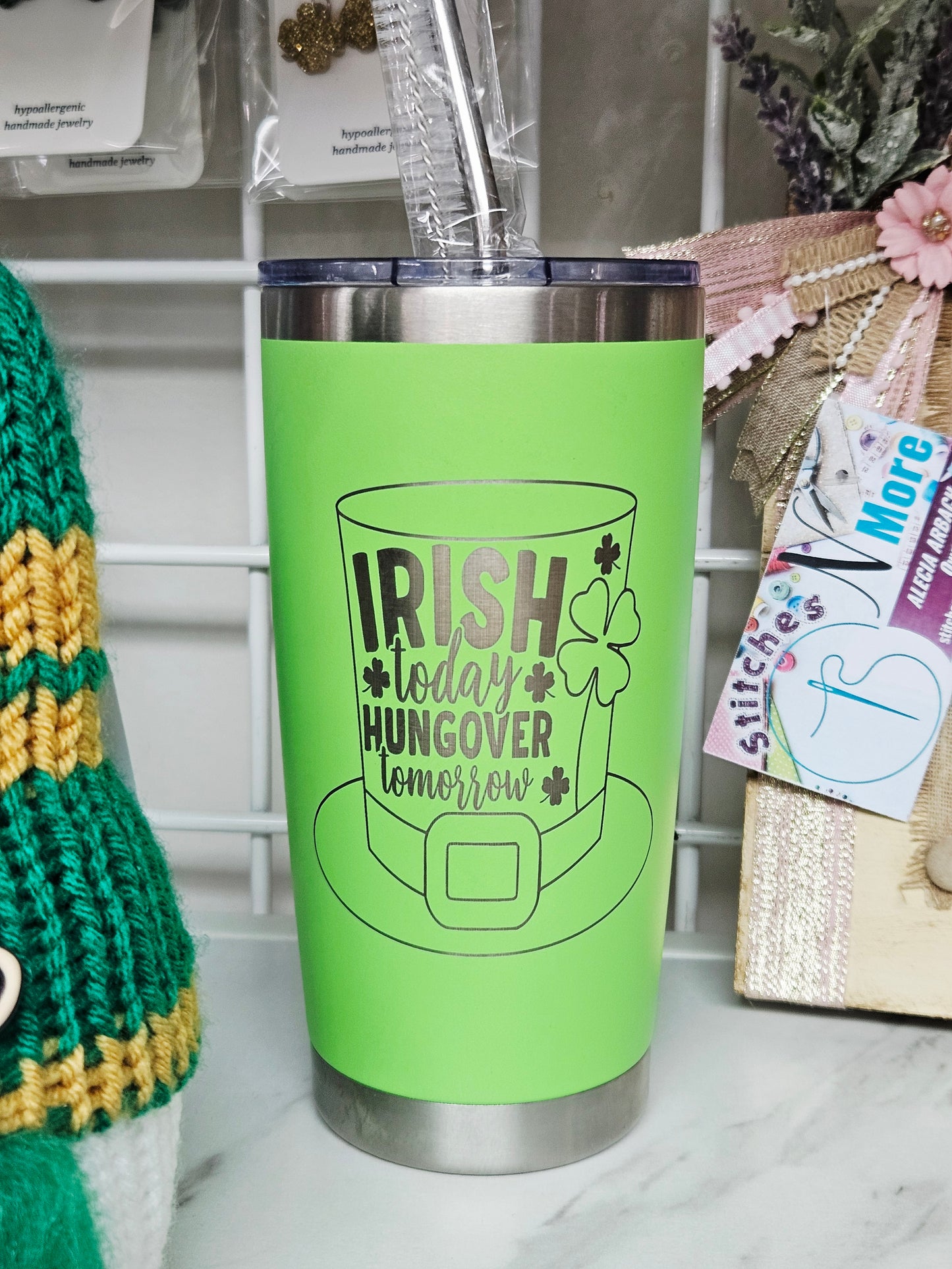 Tapered Tumbler Green Irish Hungover