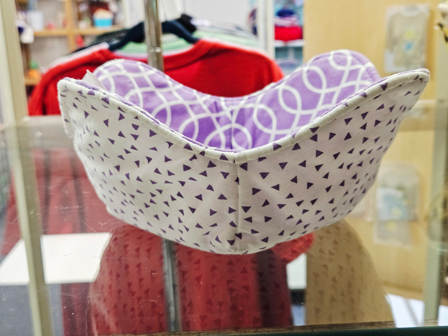 Purple Geometric 8" Bowl Holder