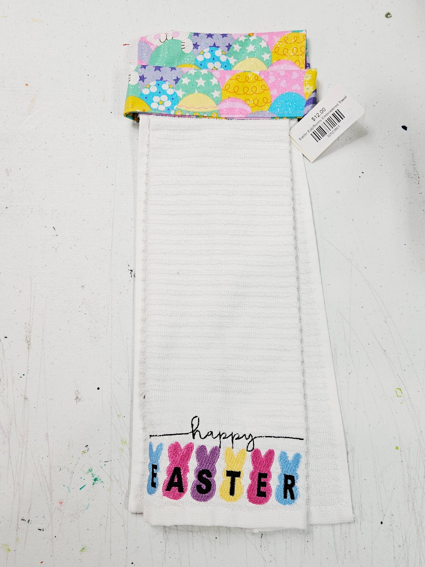 Easter Egg/Bunny Embroidered Towel