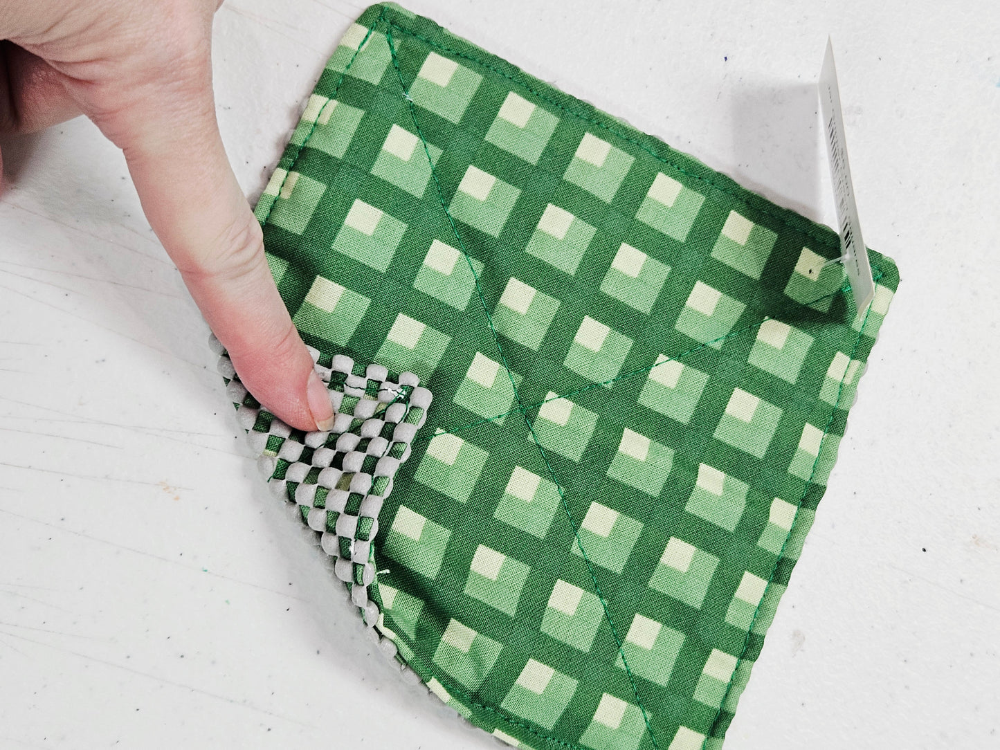 Jar Gripper Green Squares
