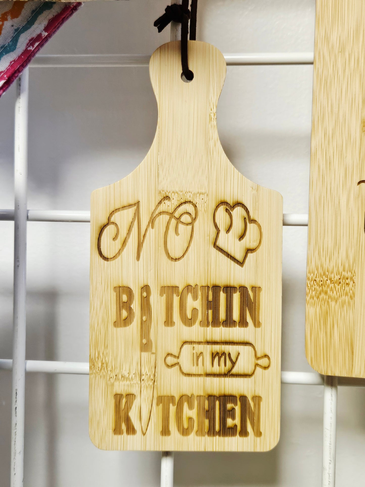Mini Paddle Cutting Board Bitchin' In Kitchen