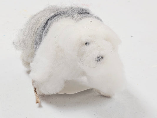Old English Sheepdog Needle Felted Animal