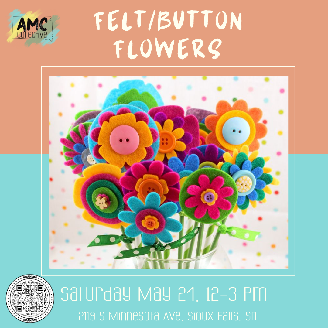 🌺 Felt and Button Flowers Make & Take