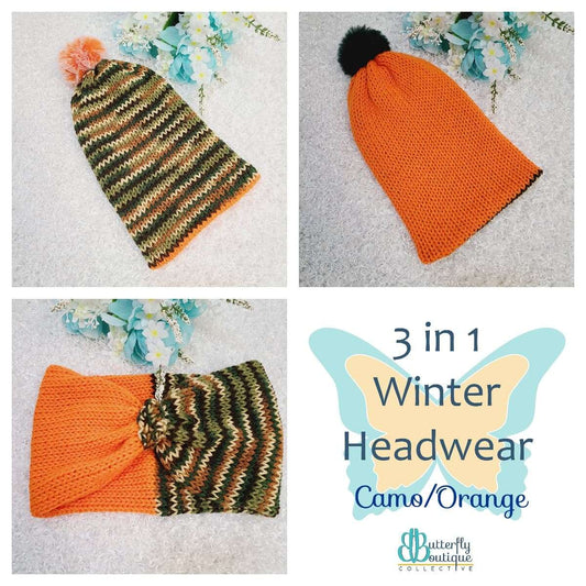 Three-in-One Winter Hat/Headband