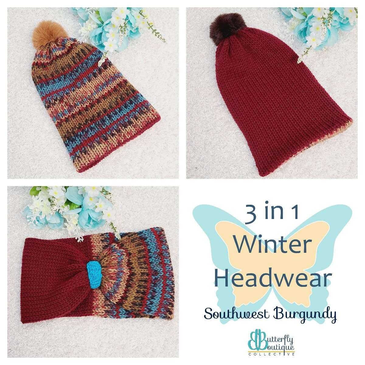 Three-in-One Winter Hat/Headband