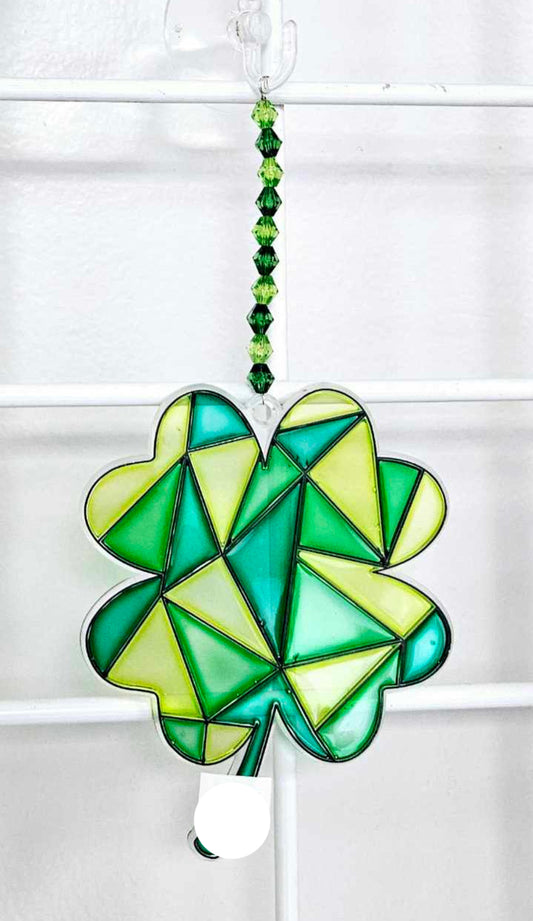 Stained Glass Shamrock