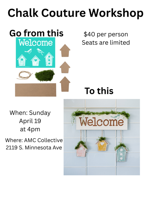 Chalk Couture Welcome Sign Workshop