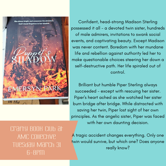 Crafty Book Club – Puppet's Shadow, March 31