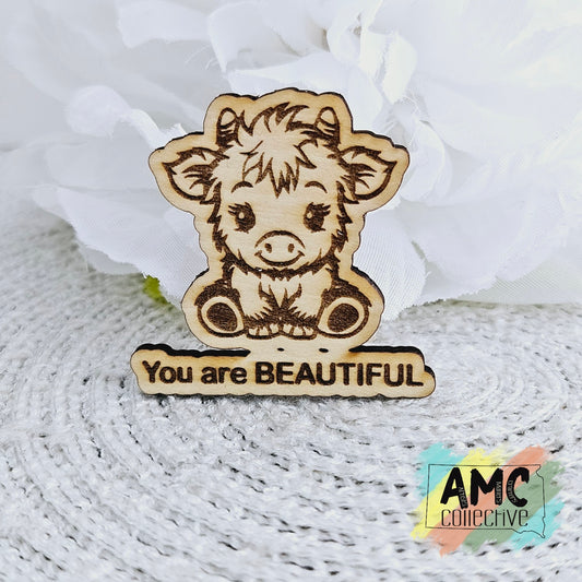 Highland Cow Magnet You Are Beautiful
