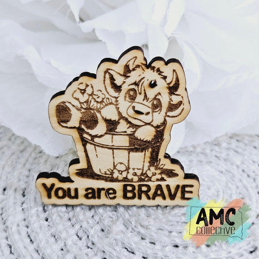 Highland Cow Magnet You Are Brave