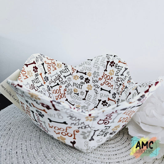 Dog Print Bowl Cozy