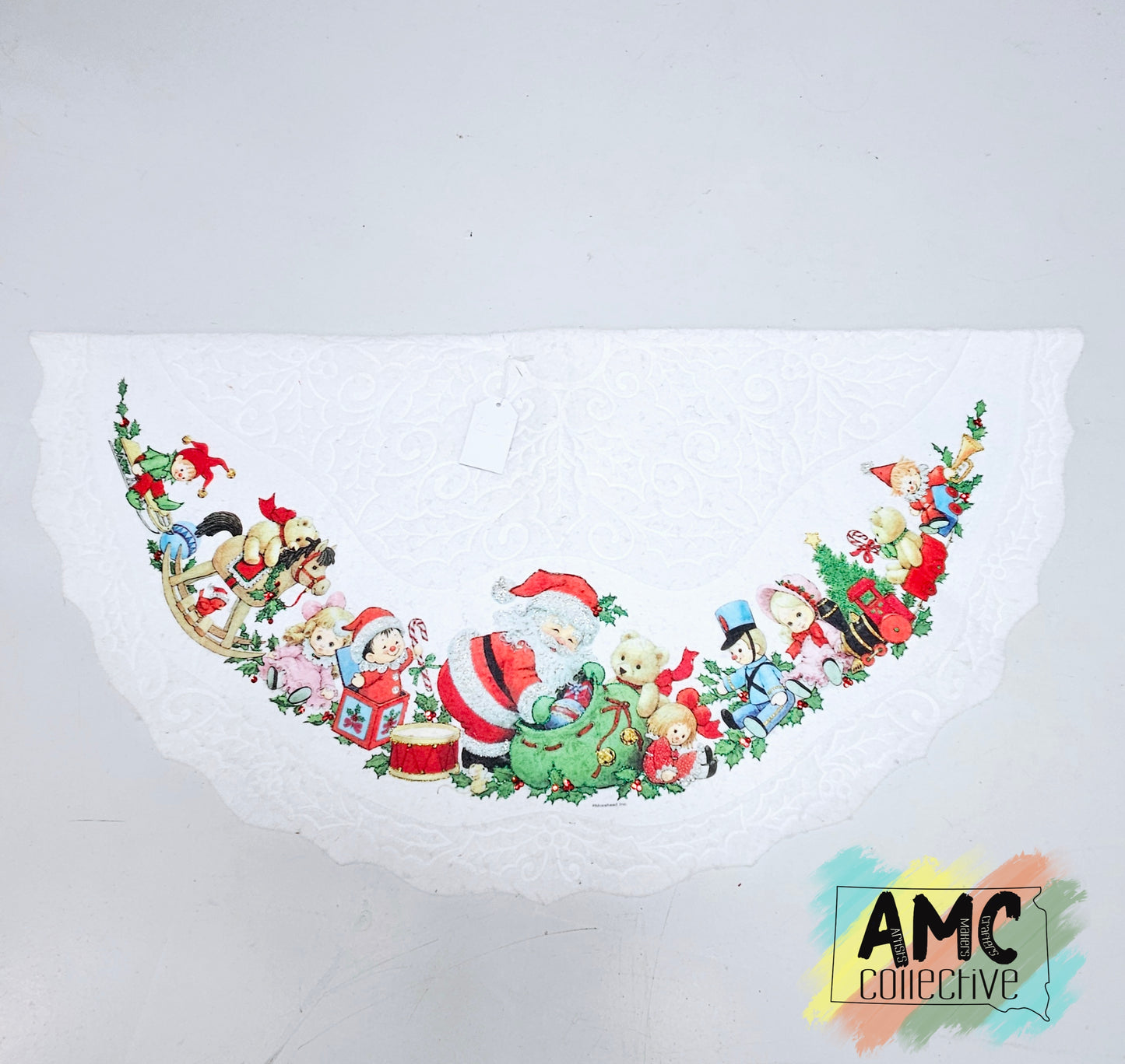 Wreath Shaped Christmas Tablecloth