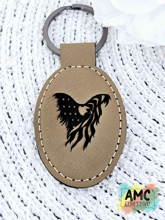 Eagle Flag Keychain