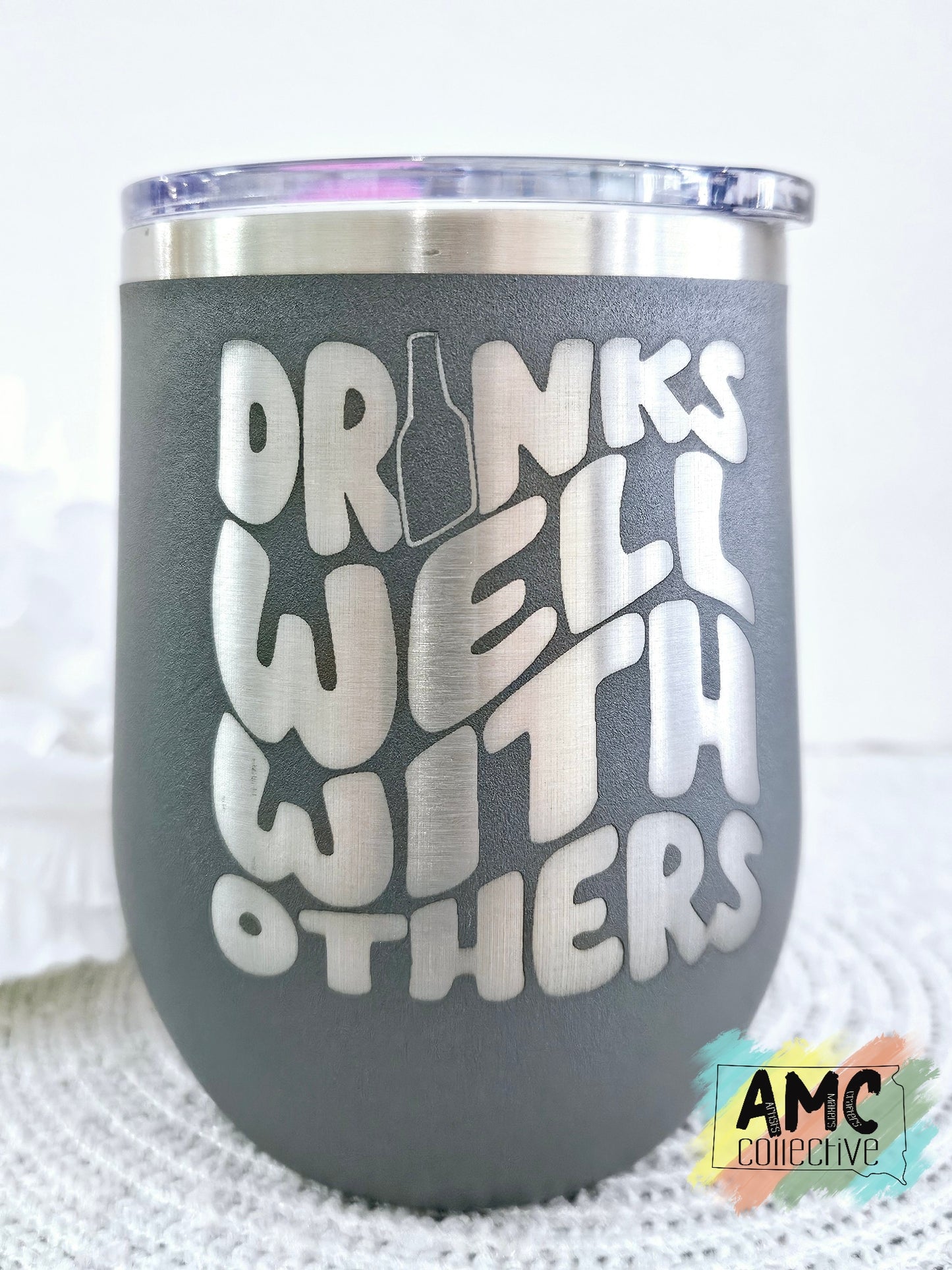 Wine Tumbler Grey Drinks Well