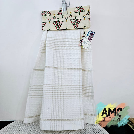 Dog Bone Christmas Tree Kitchen Towels