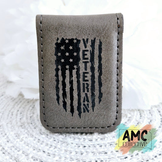 Veteran Magnetic Money Clip Grey