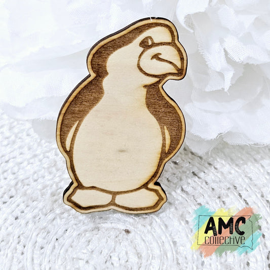 Penguin Wood Magnet