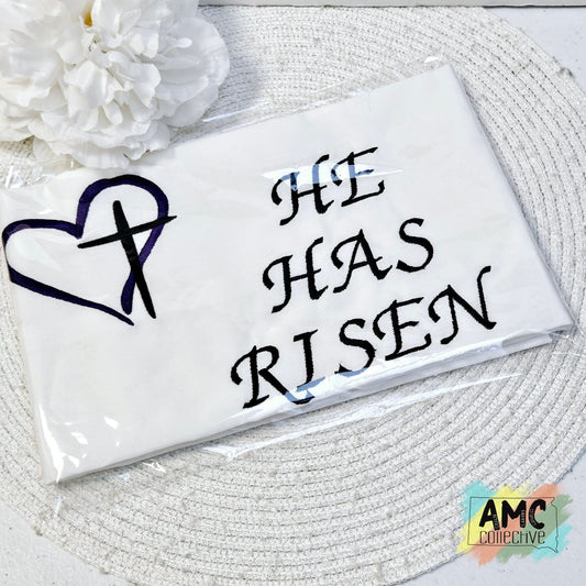 He Has Risen Tea Towel