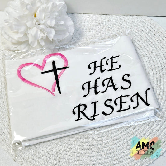 He Has Risen Tea Towel